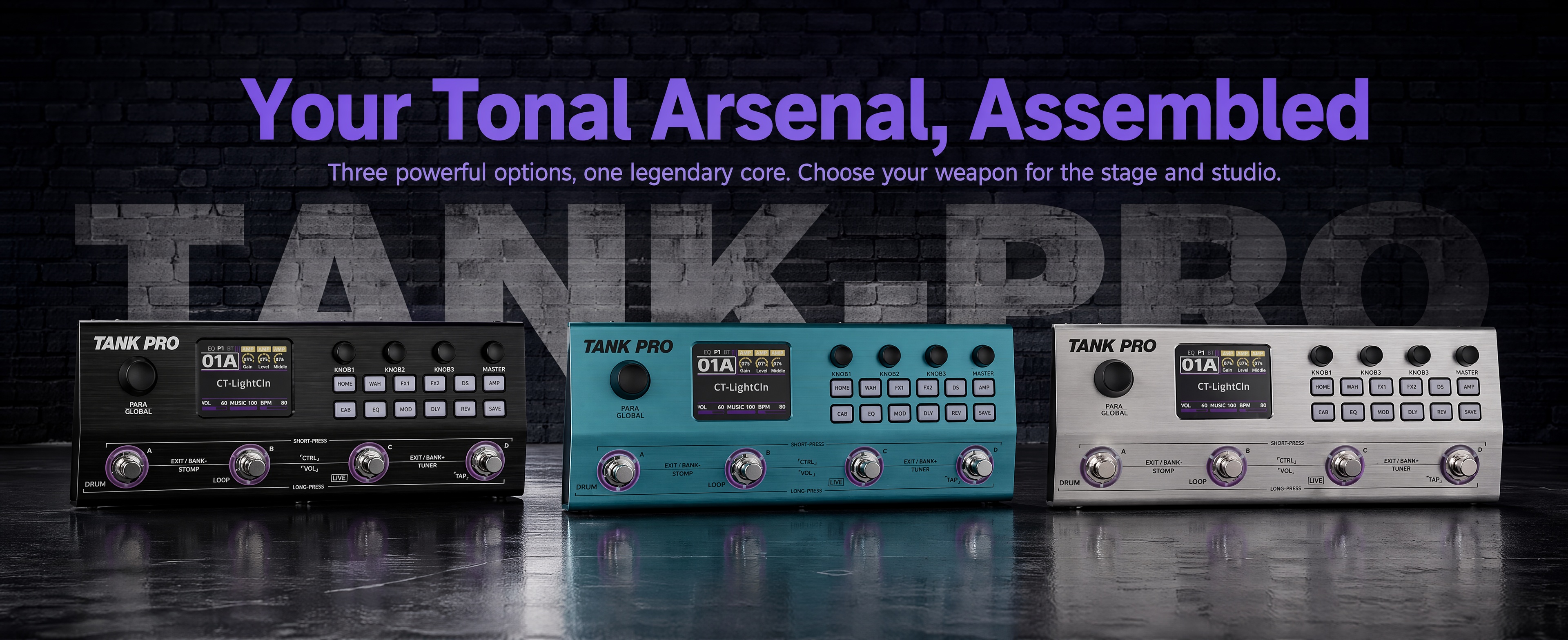 Amazon.com: M-VAVE TANK-PRO Multi Effects Guitar Pedal, Multi